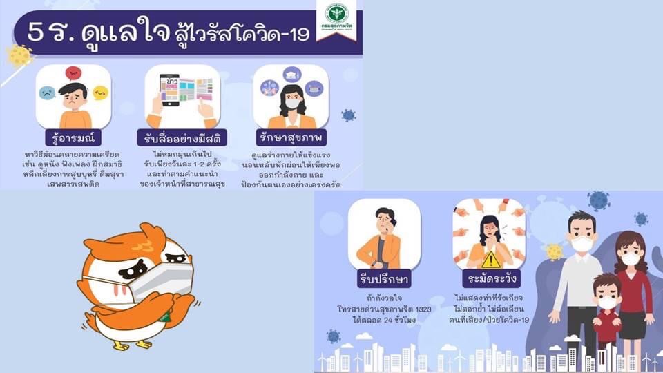 ผอ. สวนปรุง แนะวิธีการดูแลสุขภาพจิต ตามหลัก 5ร. ดูแลใจสู้โควิด ผอ. สวนปรุง แนะวิธีการดูแลสุขภาพจิต ตามหลัก 5ร. ดูแลใจสู้โควิด
