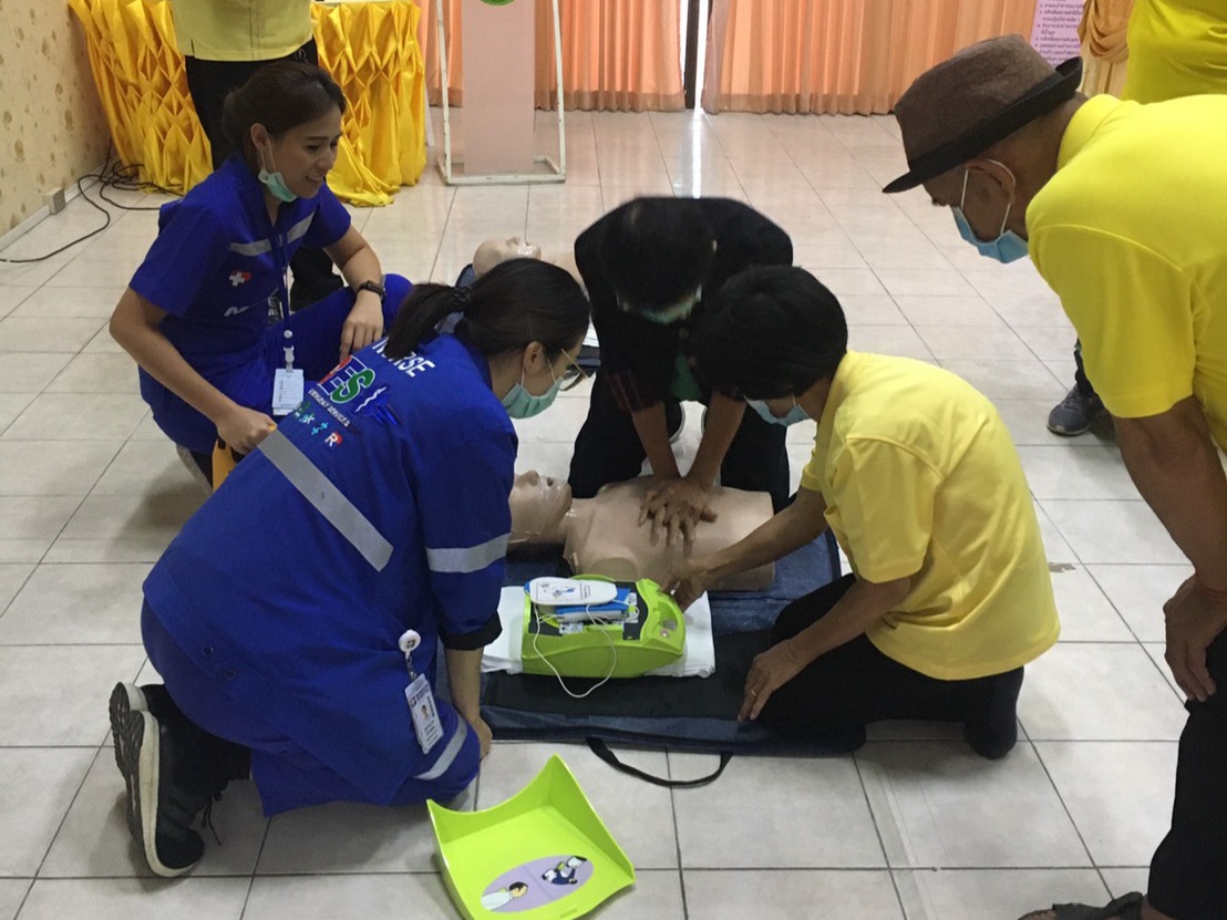 เทศบาลแม่เหียะ จัดอบรมหลักสูตรปฐมพยาบาลเบื้องต้น เทศบาลแม่เหียะ จัดอบรมหลักสูตรปฐมพยาบาลเบื้องต้น