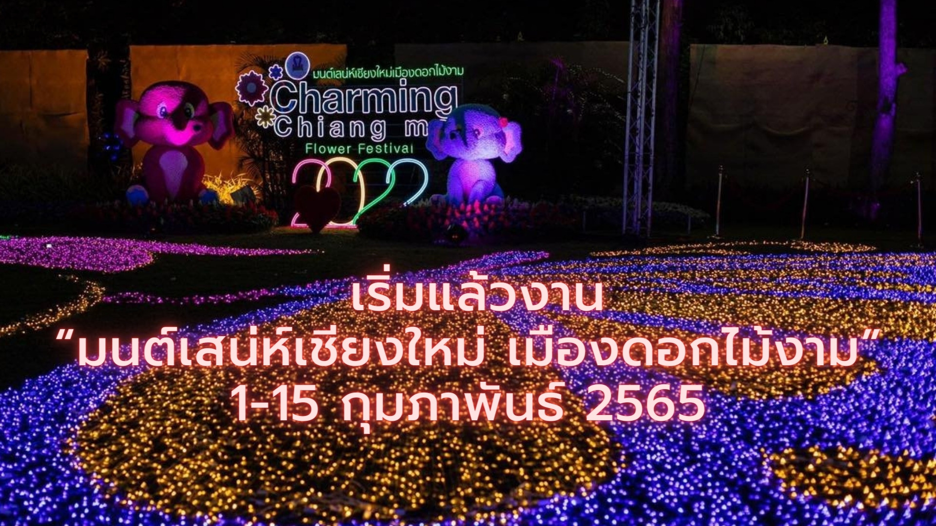 เริ่มแล้วงาน “มนต์เสน่ห์เชียงใหม่ เมืองดอกไม้งาม” เริ่มแล้วงาน “มนต์เสน่ห์เชียงใหม่ เมืองดอกไม้งาม”