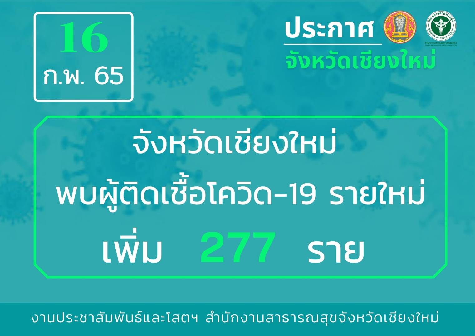 เชียงใหม่ เฝ้าระวังการระบาดโควิด-19 ในกลุ่มคลัสเตอร์โรงเรียน สถานที่ทำงาน และตลาด อย่างใกล้ชิด เชียงใหม่ เฝ้าระวังการระบาดโควิด-19 ในกลุ่มคลัสเตอร์โรงเรียน สถานที่ทำงาน และตลาด อย่างใกล้ชิด