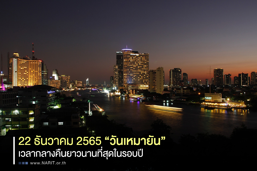 22 ธันวาคมนี้ “วันเหมายัน” หรือตะวันอ้อมข้าว เวลากลางคืนยาวนานที่สุดในรอบปี 22 ธันวาคมนี้ “วันเหมายัน” หรือตะวันอ้อมข้าว เวลากลางคืนยาวนานที่สุดในรอบปี