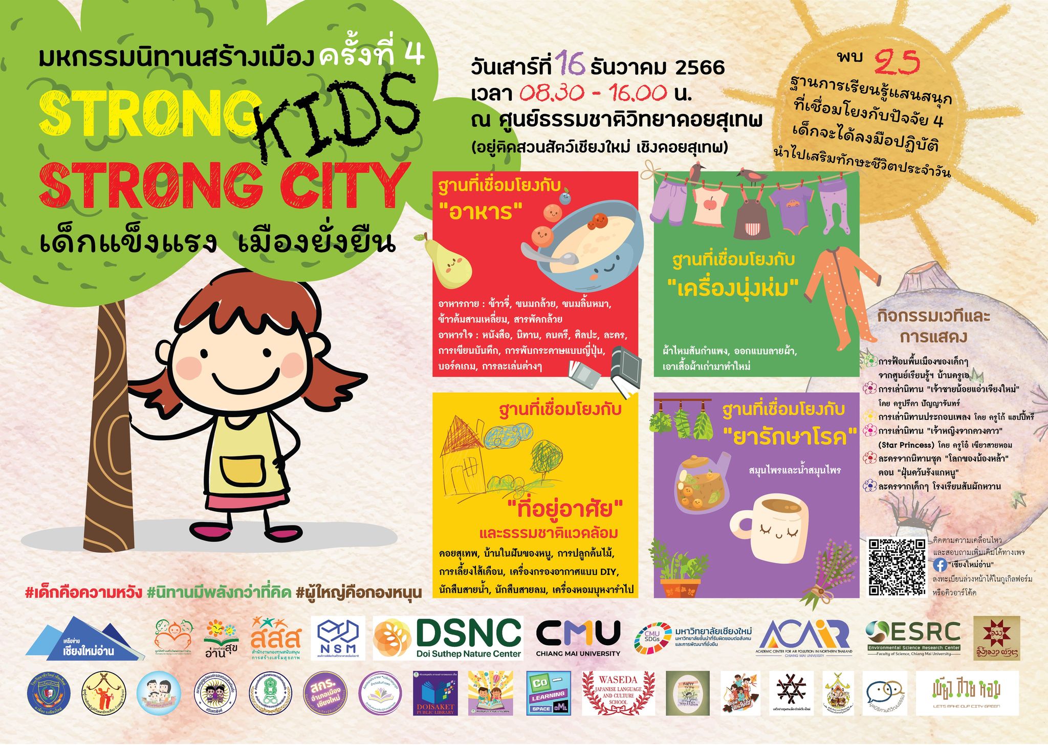 เชียงใหม่อ่านจัดงานมหกรรมนิทานสร้างเมือง ครั้งที่ 4 ชวนเครือข่าย 22 องค์กรและนิทานเจ้าชายน้อยร่วมหยุดฝุ่นควันรังแกเด็ก ณ ศูนย์ธรรมชาติวิทยาดอยสุเทพฯ วันที่ 16 ธันวาคม 2566 เชียงใหม่อ่านจัดงานมหกรรมนิทานสร้างเมือง ครั้งที่ 4 ชวนเครือข่าย 22 องค์กรและนิทานเจ้าชายน้อยร่วมหยุดฝุ่นควันรังแกเด็ก ณ ศูนย์ธรรมชาติวิทยาดอยสุเทพฯ วันที่ 16 ธันวาคม 2566