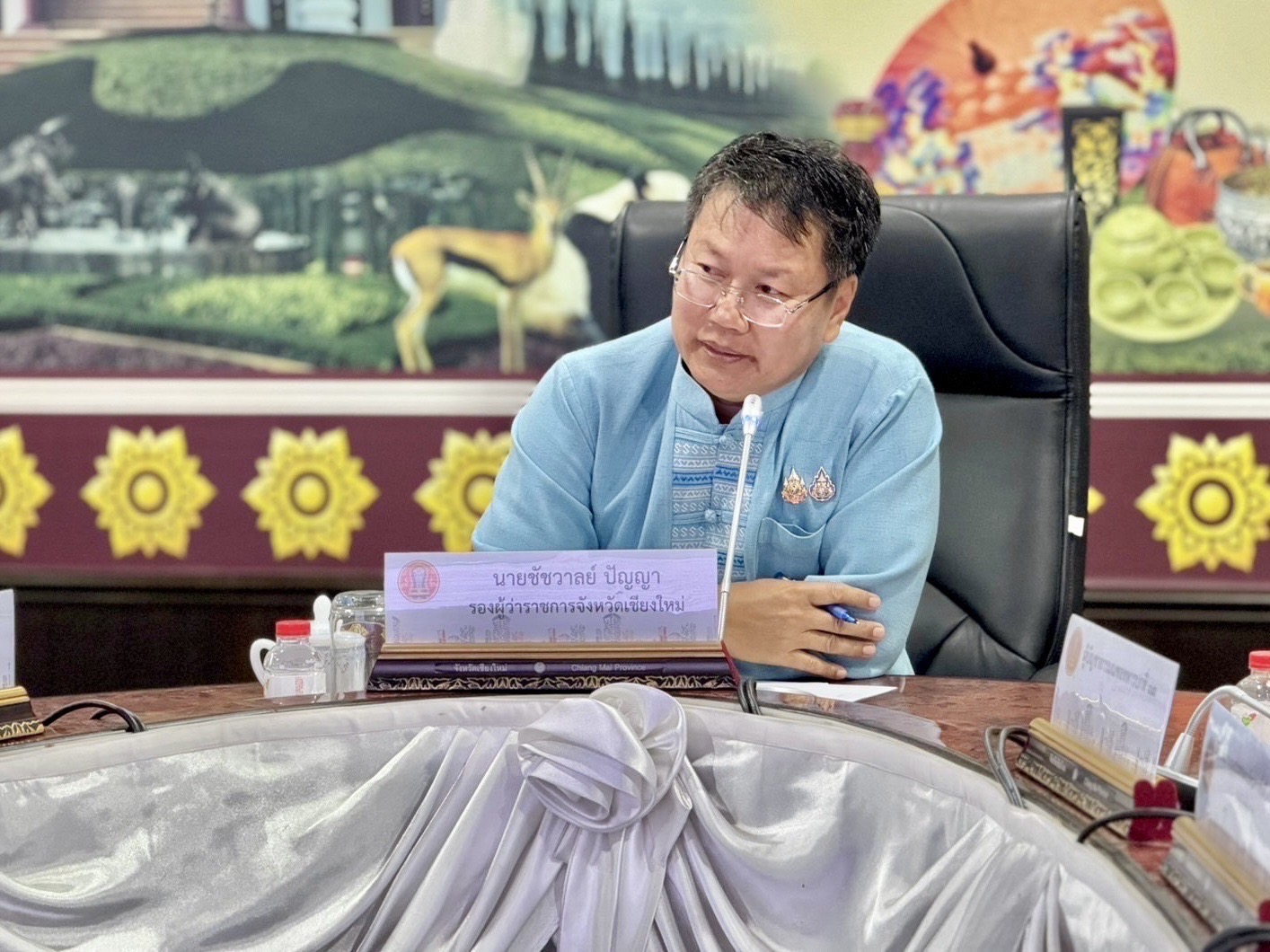 เชียงใหม่ จัดประชุมคณะทำงานการขับเคลื่อนและขยายผลโครงการต่อยอดโครงการประตูระบายน้ำบ้านแม่ปูคาพร้อมระบบส่งน้ำอันเนื่องมาจากพระราชดำริ เชียงใหม่ จัดประชุมคณะทำงานการขับเคลื่อนและขยายผลโครงการต่อยอดโครงการประตูระบายน้ำบ้านแม่ปูคาพร้อมระบบส่งน้ำอันเนื่องมาจากพระราชดำริ